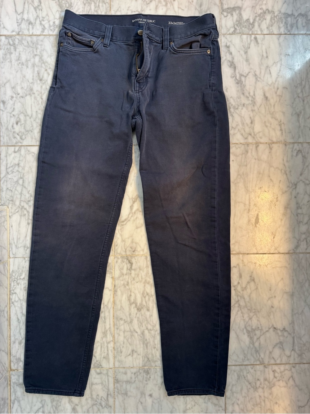 Banana Republic Men's Slim Straight Jeans - Navy